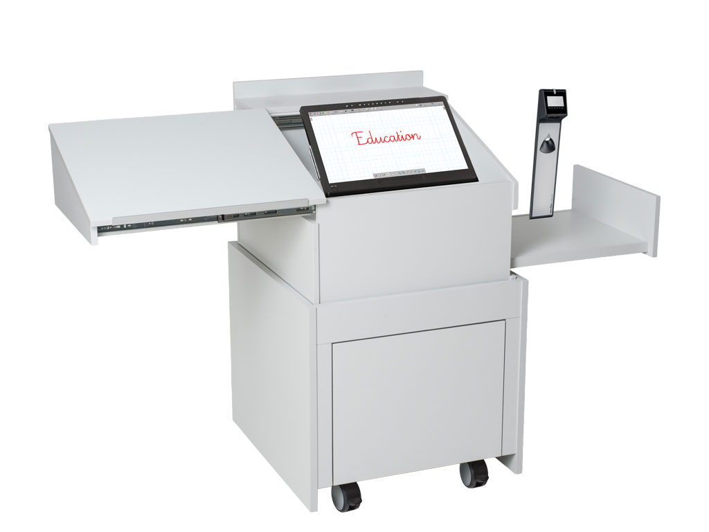 Dozentenpult teach.uno in weiß